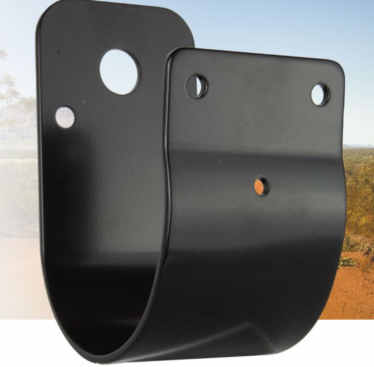 76mm WrapAround Bullbar Bracket Black